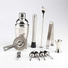 YM Shaker Cocktail Bar tool Set Stainless Steel Bartender Kit With Flair Bottle Jigger Shaker Cocktail